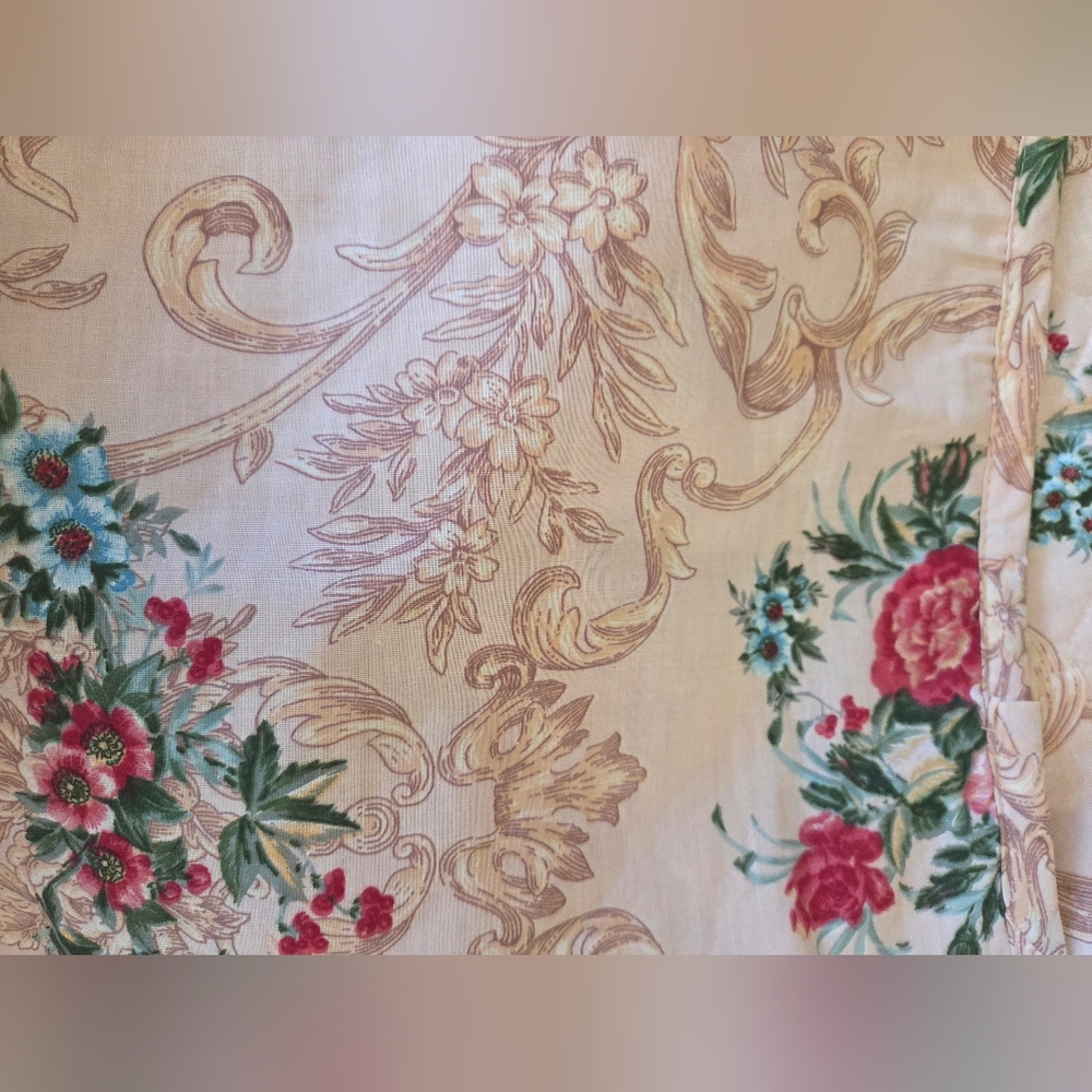 Floral Duvet Cover With Zipper - Picture 6 of 6